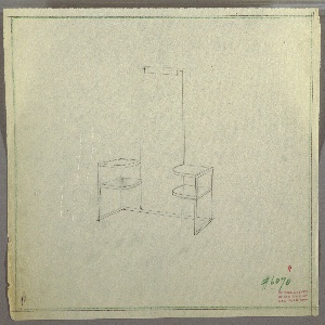 Drawing, Vanity with Tall Mirror, ca. 1930s