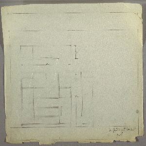 Drawing, Shelving Unit, ca. 1930s