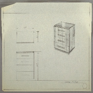 Drawing, Chest of Drawers (Four), ca. 1930s