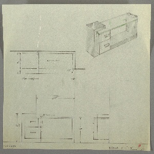 Drawing, Design for a Vanity with Glass Top