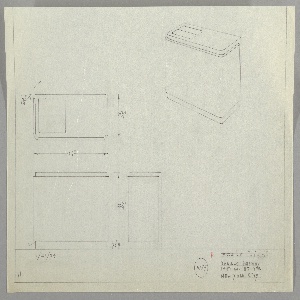 Drawing, Design for a Radio Cabinet, May 21, 1934