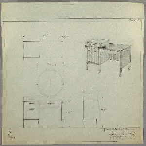 Drawing, Vanity/ Round Mirror, September 30, 1933