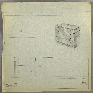 Drawing, Chest of Drawers (Four), ca. 1930s