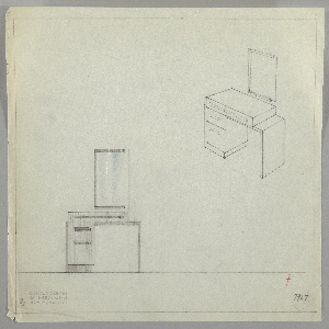 Drawing, Vanity/ Rectangular Mirror, ca. 1930s