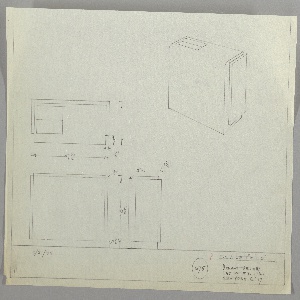 Drawing, Design for a Radio/Radiator Cover, May 21, 1934