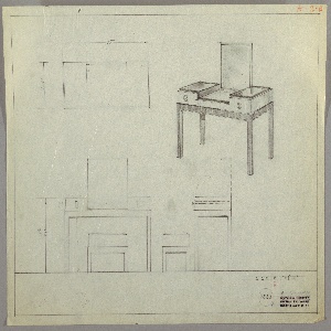 Drawing, Vanity with Rectangular Mirror, ca. 1930s