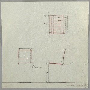 Drawing, Design for Bent Metal Cantilever Sidechair
