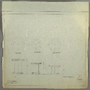 Drawing, Table: Round, Three Versions
