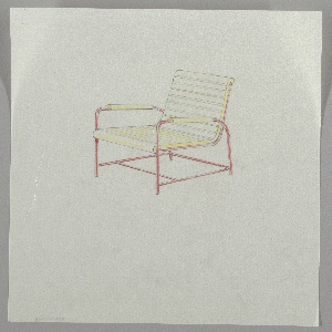 Drawing, Design for an Outdoor Armchair