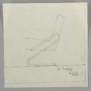 Drawing, Design for an Upholstered, Metal-frame Armchair