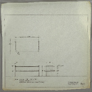 Drawing, Table: Low, with Glass Top