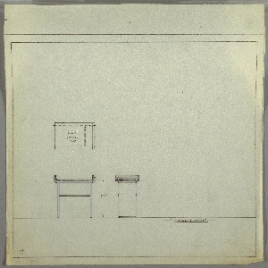 Drawing, Table with Tray Top
