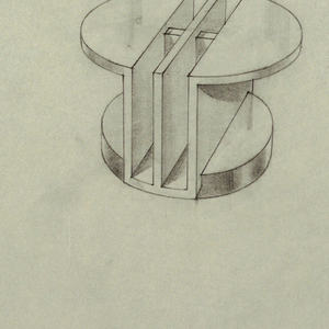Drawing, Table: Low, Round