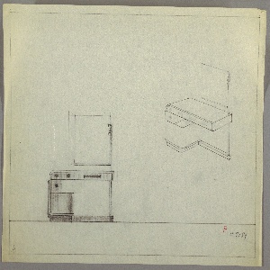 Drawing, Vanity/ Rectangular Mirror, ca. 1930s