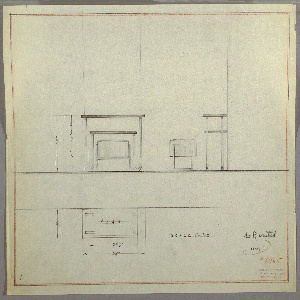 Drawing, Vanity and Seat, ca. 1930s