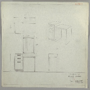 Drawing, Vanity with Mirror, ca. 1930s