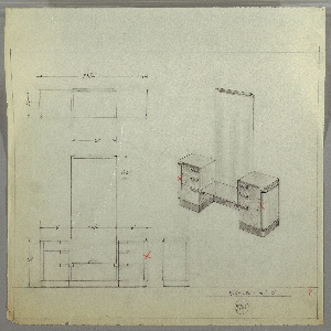 Drawing, Vanity with Tall Mirror, ca. 1930s