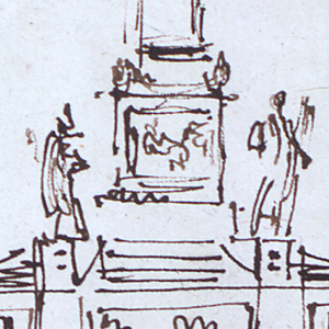 Drawing, Victory monument