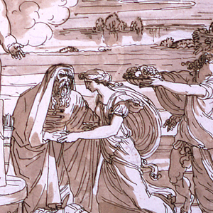 Drawing, The Worship of Amor Vincitor, ca. 1820