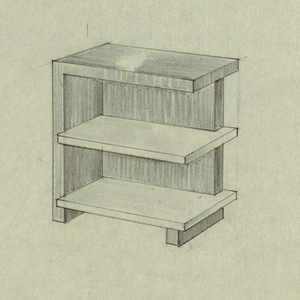Drawing, Shelving Unit, ca. 1929–30