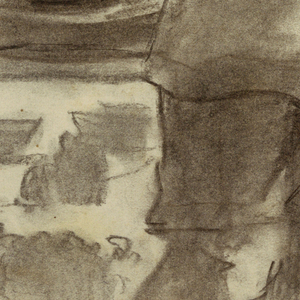Drawing, Beach with Boats and People, Cullercoats, England, 1881–82