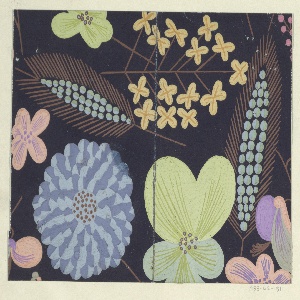 Drawing, Textile Design: Juniblumen (June Flowers), 1923