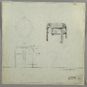 Drawing, End Table, Round, ca. 1929–30