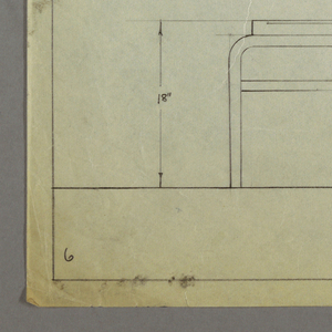 Drawing, Table: Low, Round