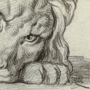 Drawing, Study of a Lion, ca. 1815