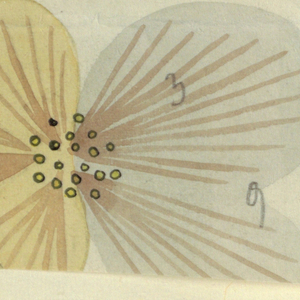 Drawing, Textile Design: Juniblumen (June Flowers), 1923
