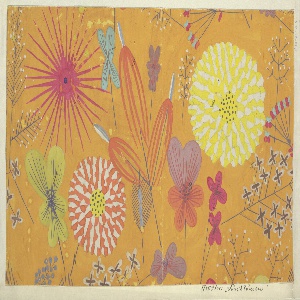 Drawing, Textile Design: Juniblumen (June Flowers), 1923