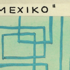 Drawing, Textile Design: Mexiko (Mexico), 1923