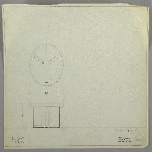 Drawing, End Table, Round, September 1, 1933