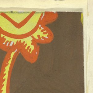 Drawing, Distel (Distl): orange, yellow, brown, 1910–17