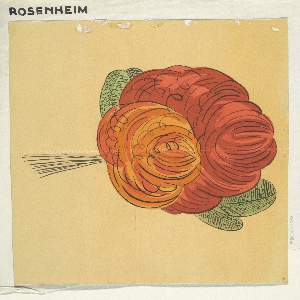 Drawing, Textile Design: Rosenhain (Rose Grove), 1927