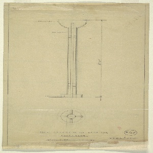 Drawing, Abby Aldrich Greene Rockefeller Apartment: Floor Lamp, 1929–31
