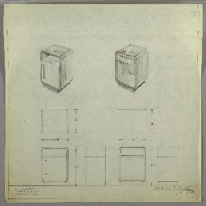Drawing, End Table, Two Versions, ca. 1929–30