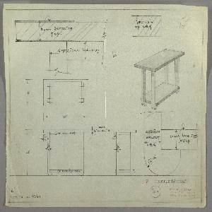 Drawing, End Table, August 1, 1933