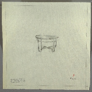 Drawing, End Table, Round, ca. 1934–35