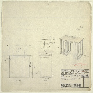 Drawing, Tables: Set of Three Nesting, October 2, 1931
