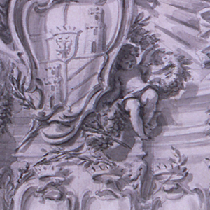 Drawing, Design for the decoration of the façade of St. Peter