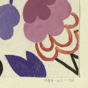 Drawing, Textile Design: Blattpflanze (Foliate Plant), 1916–18
