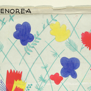 Drawing, Textile Design: Menorea, 1928