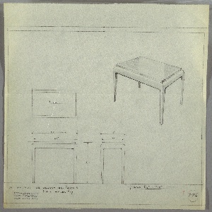 Drawing, End Table, early 20th century