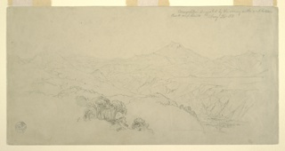 Drawing, Composition Suggested by Scenery between Pasto, Colombia, and Quito, Ecuador