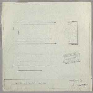 Drawing, Light Fixture: Cast Glass, Polished Chrome, early 20th century