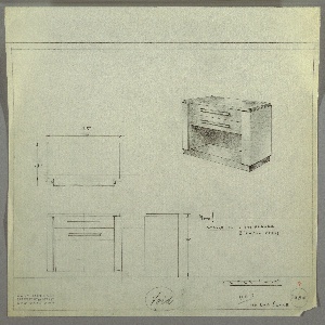 Drawing, Sideboard, early 20th century