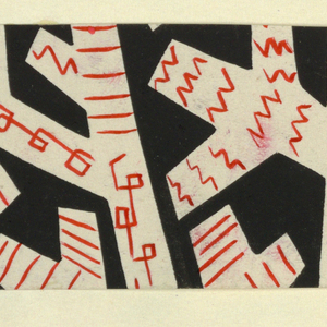 Drawing, Textile Design: Gespinst (Thread), 1924