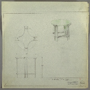 Drawing, End Table, Round, ca. 1929–30