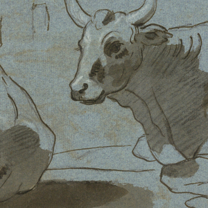 Drawing, Sketches of Bulls, ca. 1800